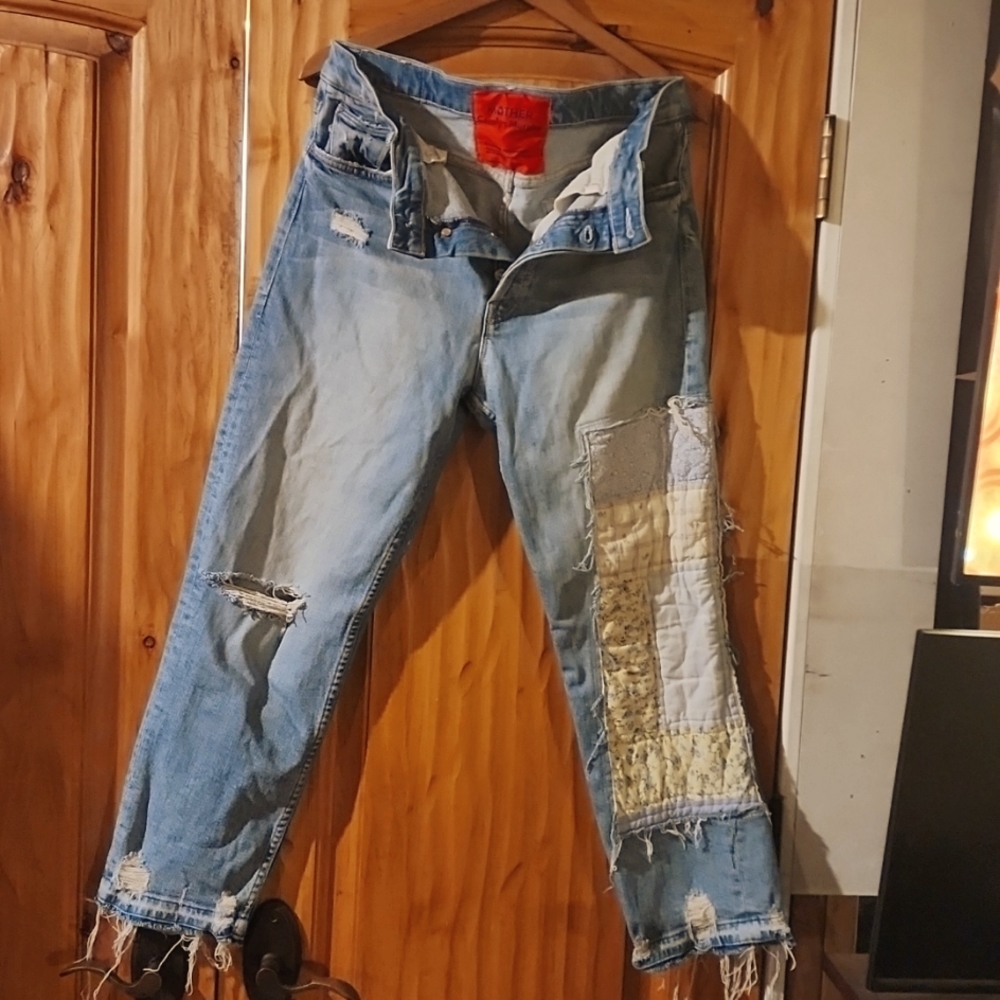 MOTHER TOMCAT UNDONE HEM SIZE 29 "NEW HOBBIES" BY CROLYN MURPHY